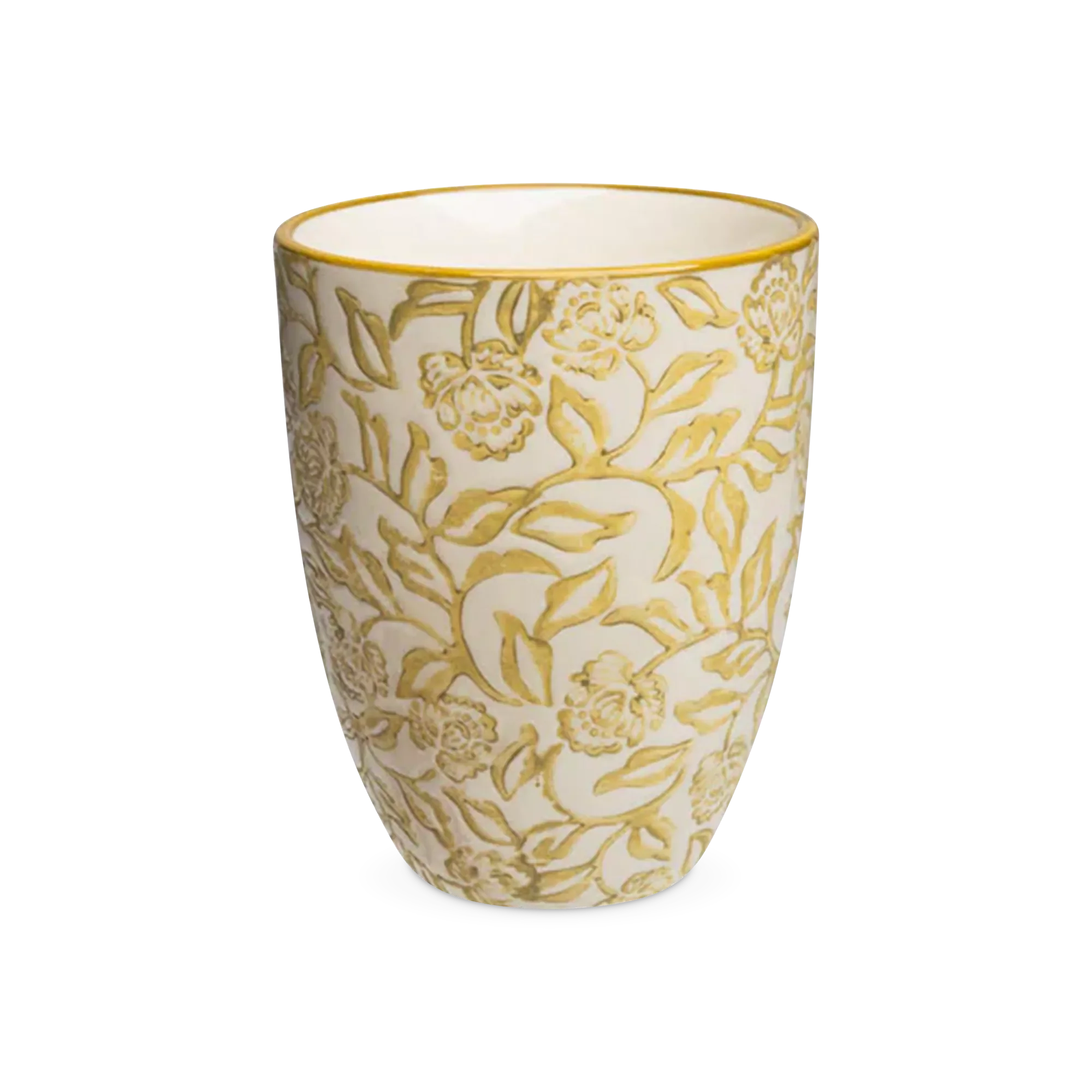Rustic - tea cup with floral pattern - Image 2