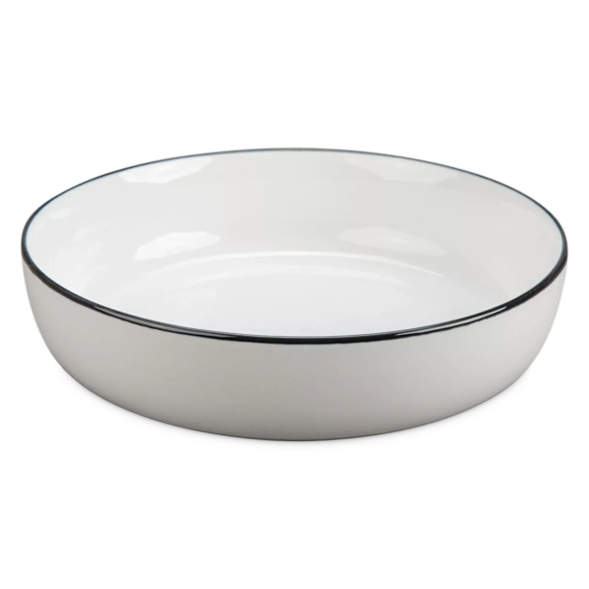 Silhouette - White Porcelain Pasta Bowl