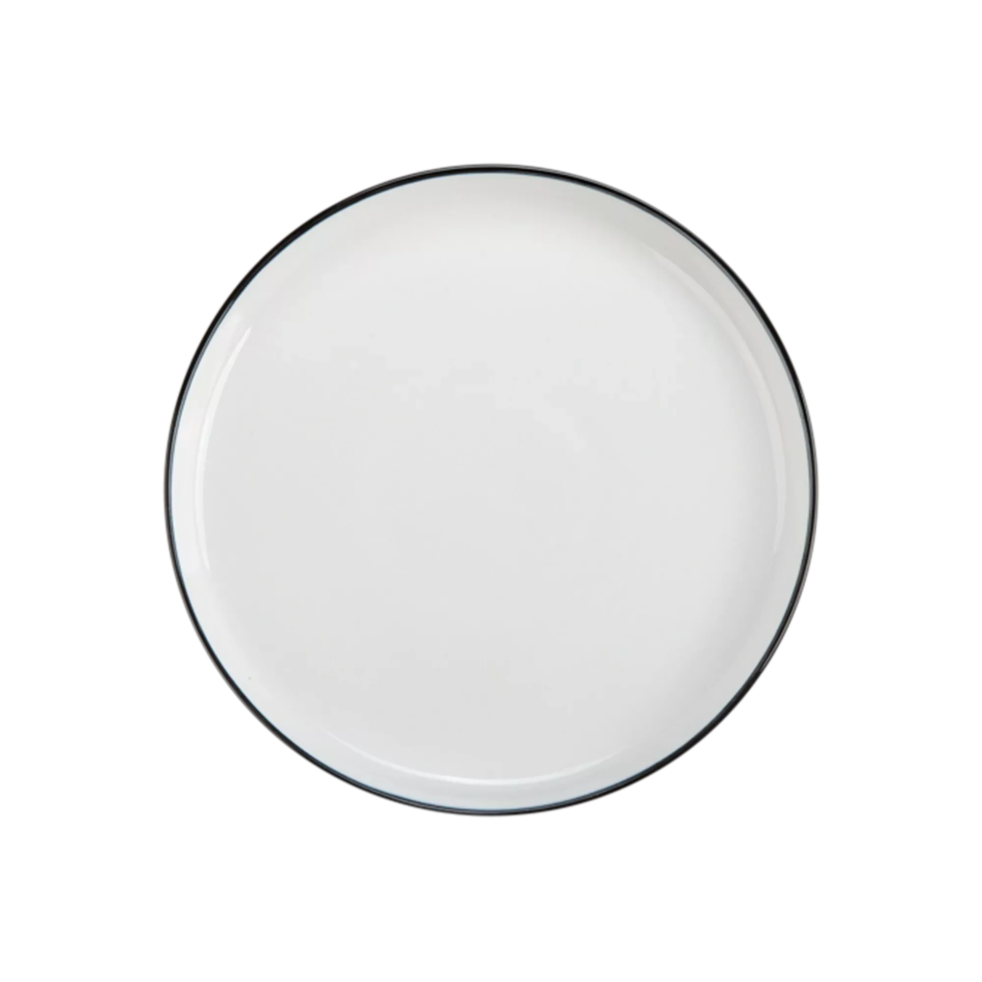 Silhouette - White Porcelain Salad Plate