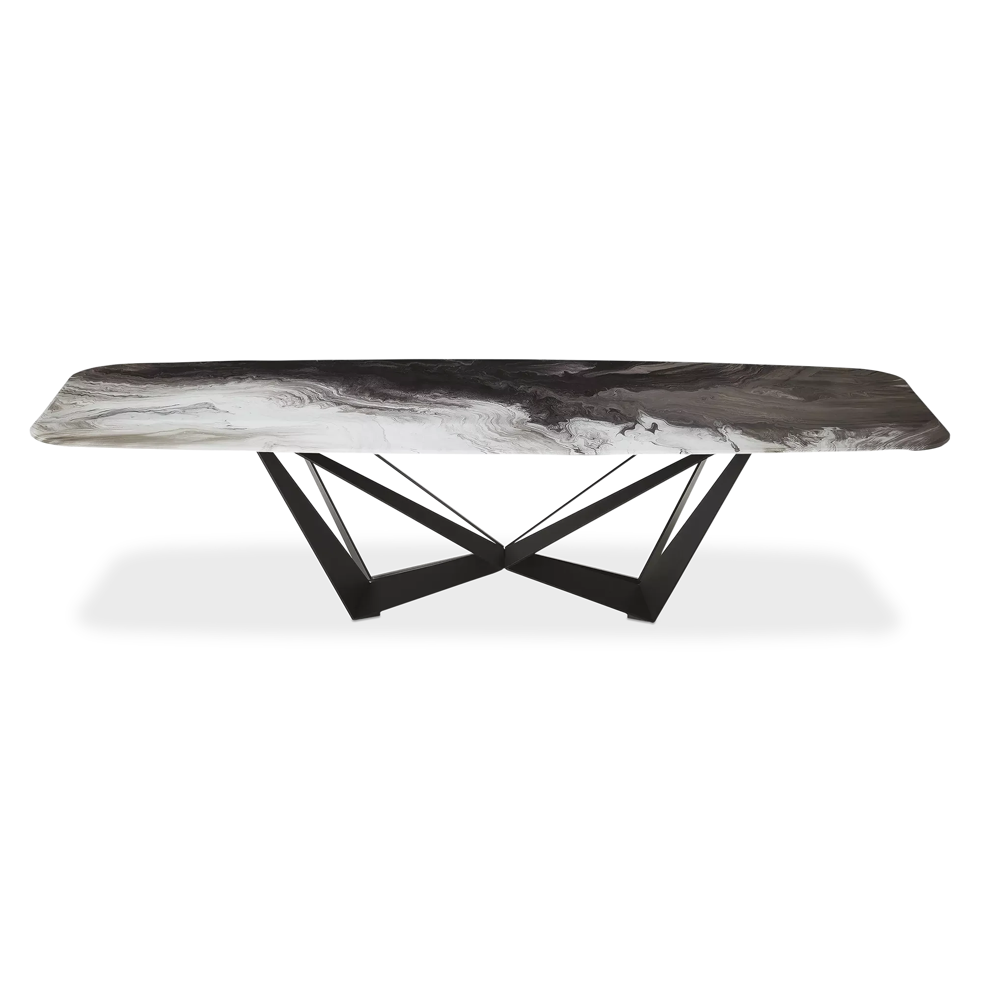 Skorpio Crystalart - Crystalart Top Dining Table by Cattelan Italia