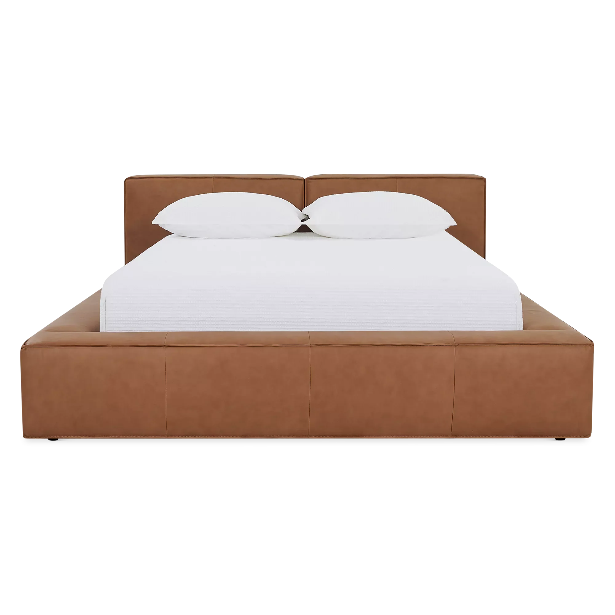 Slova - Leather Platform Bed