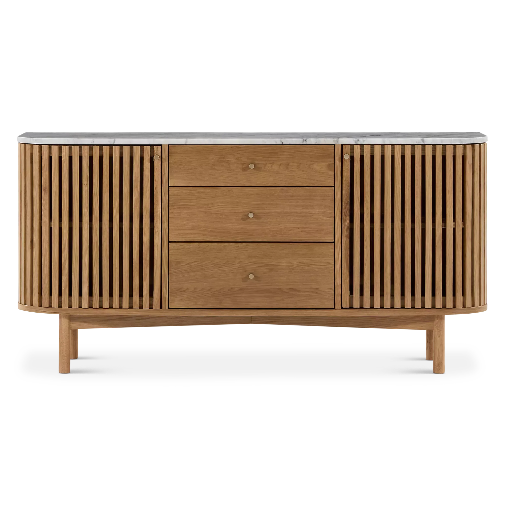 Soho - 3-drawers Oak Sideboard - Image 2