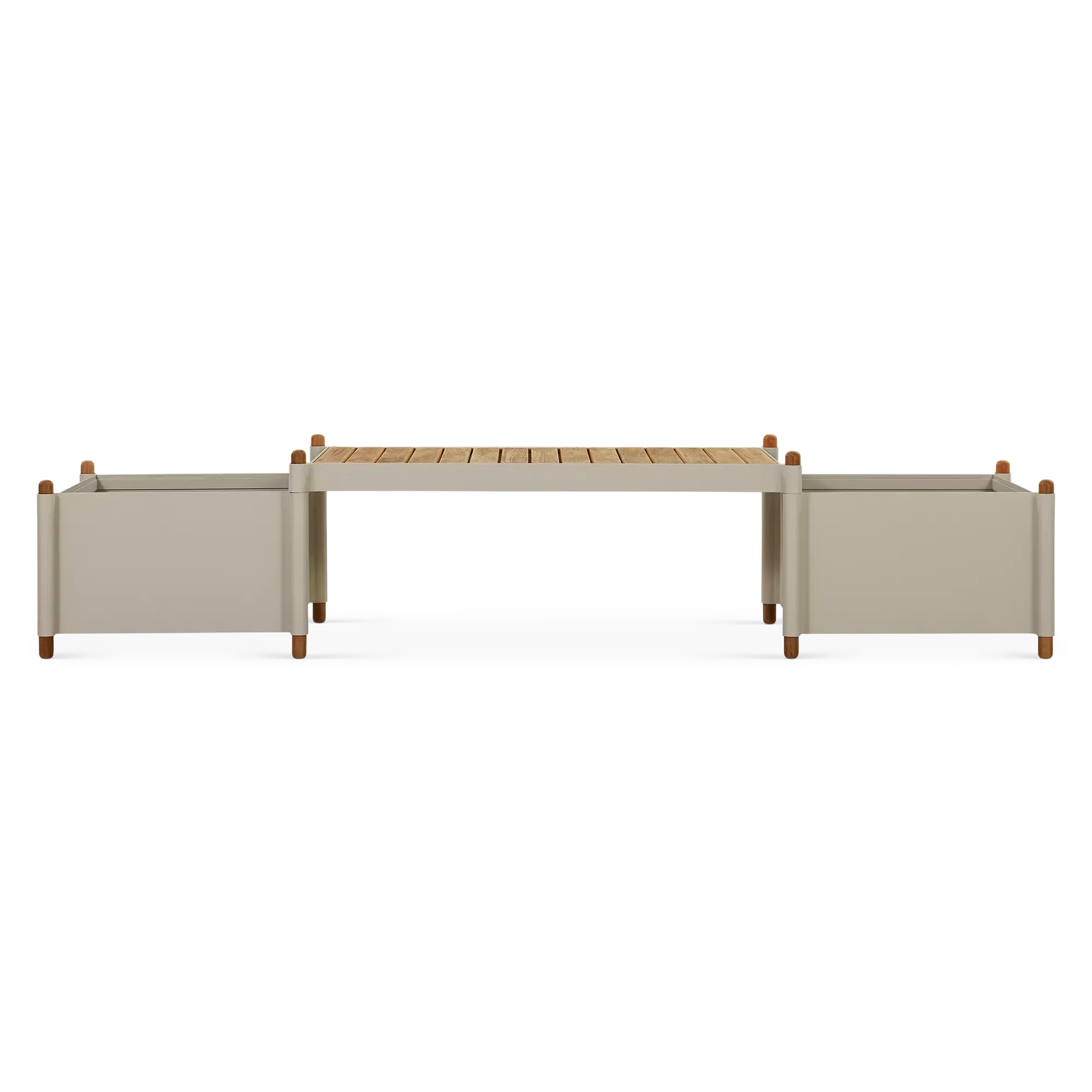 Sticks - Outdoor Bench in Teak with Planters by Cane-line