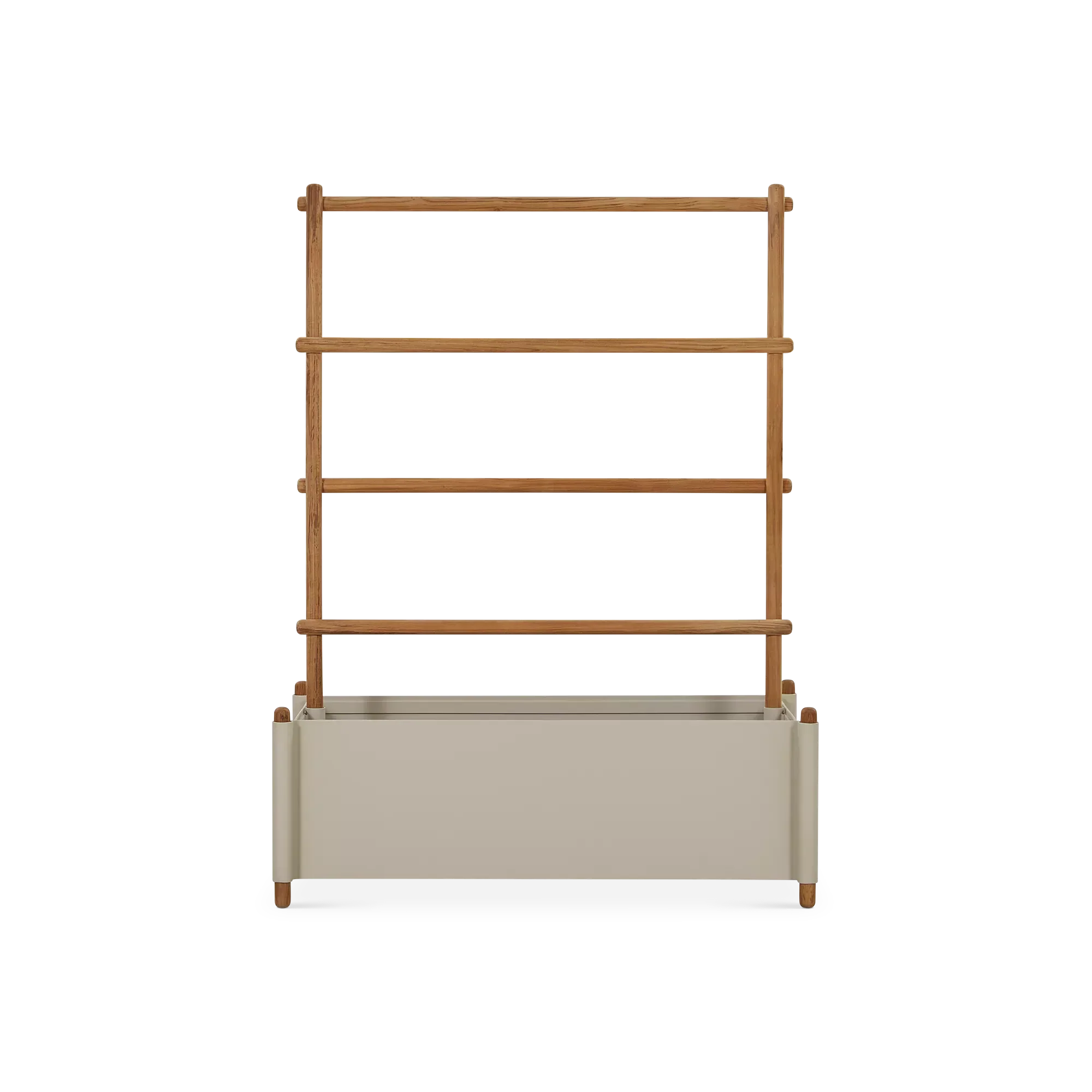 Sticks - Outdoor Planter with Rack in Teak by Cane-line