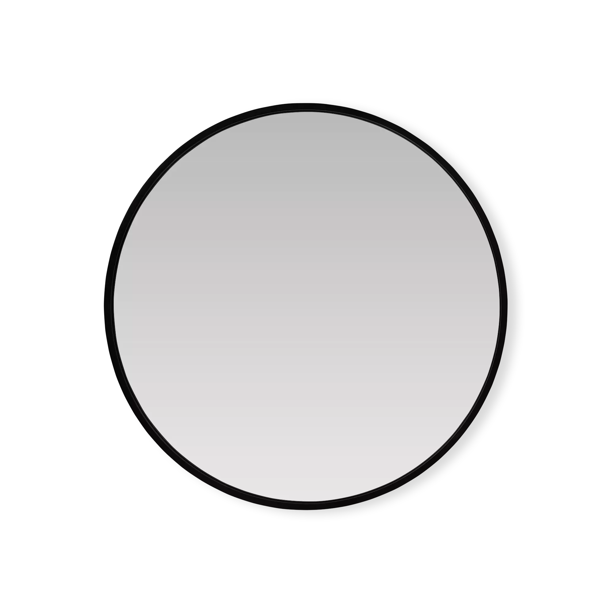 Sun - Round mirror with black frame