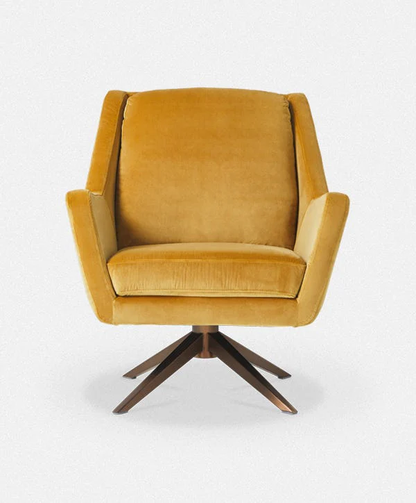 Greta - Swivel Armchair with Pyramidal Base - Image 2