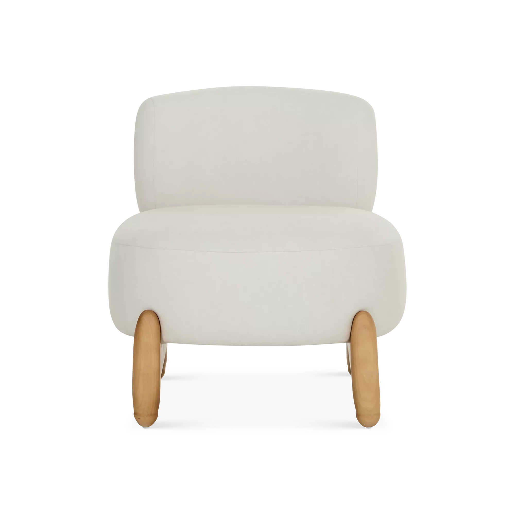 Tessa - Fabric and Wood Armchair - Image 2