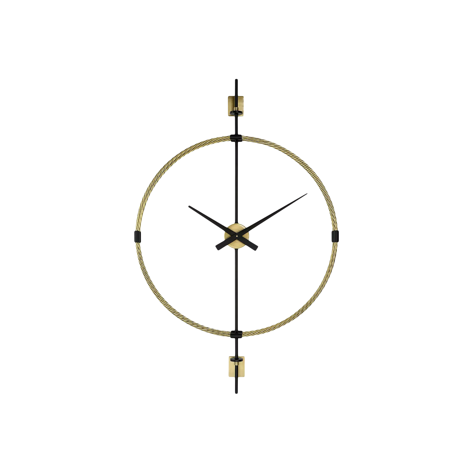 Time Flies - Brass Wall Clock
