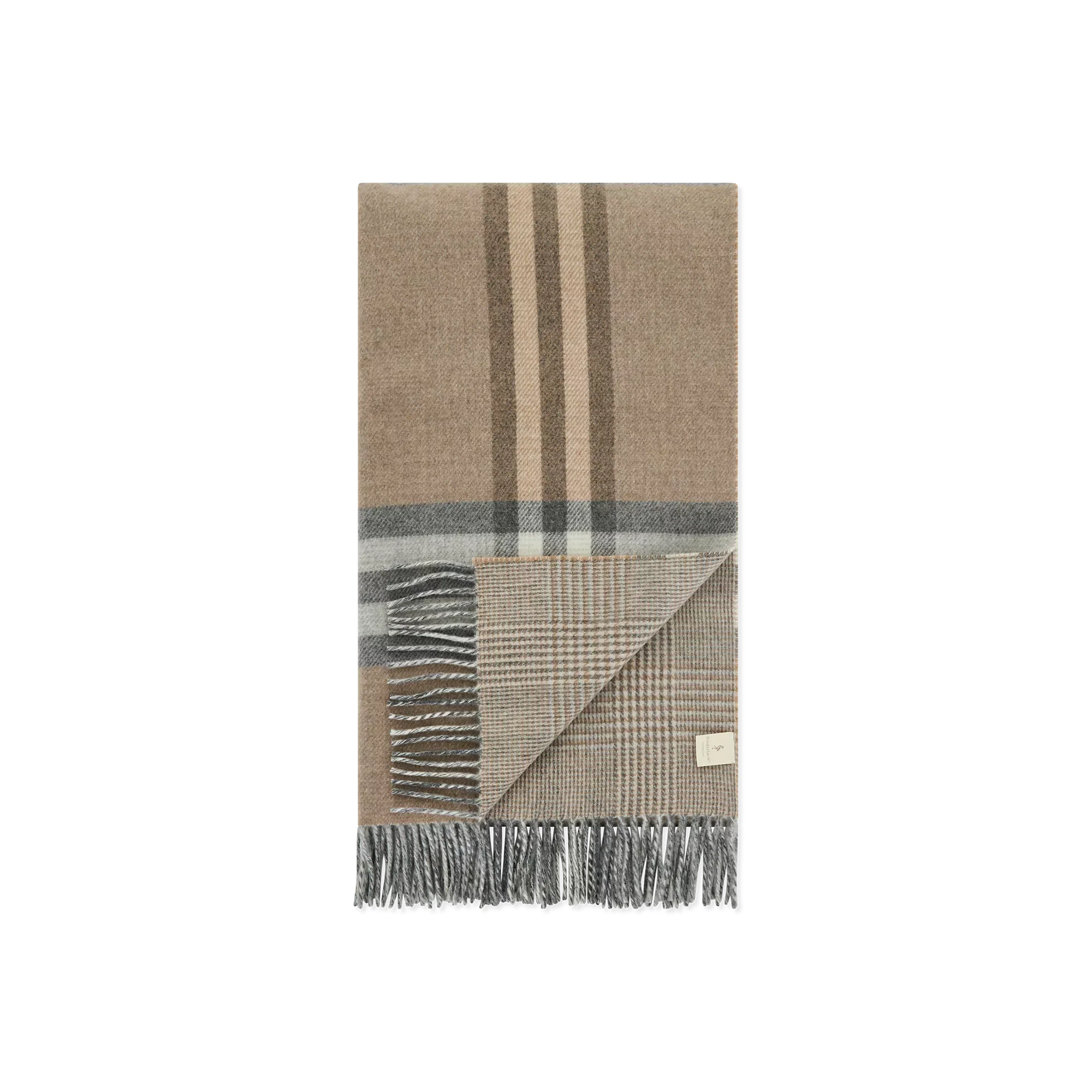 Twin Check - Checked Wool and Cashmere Throw