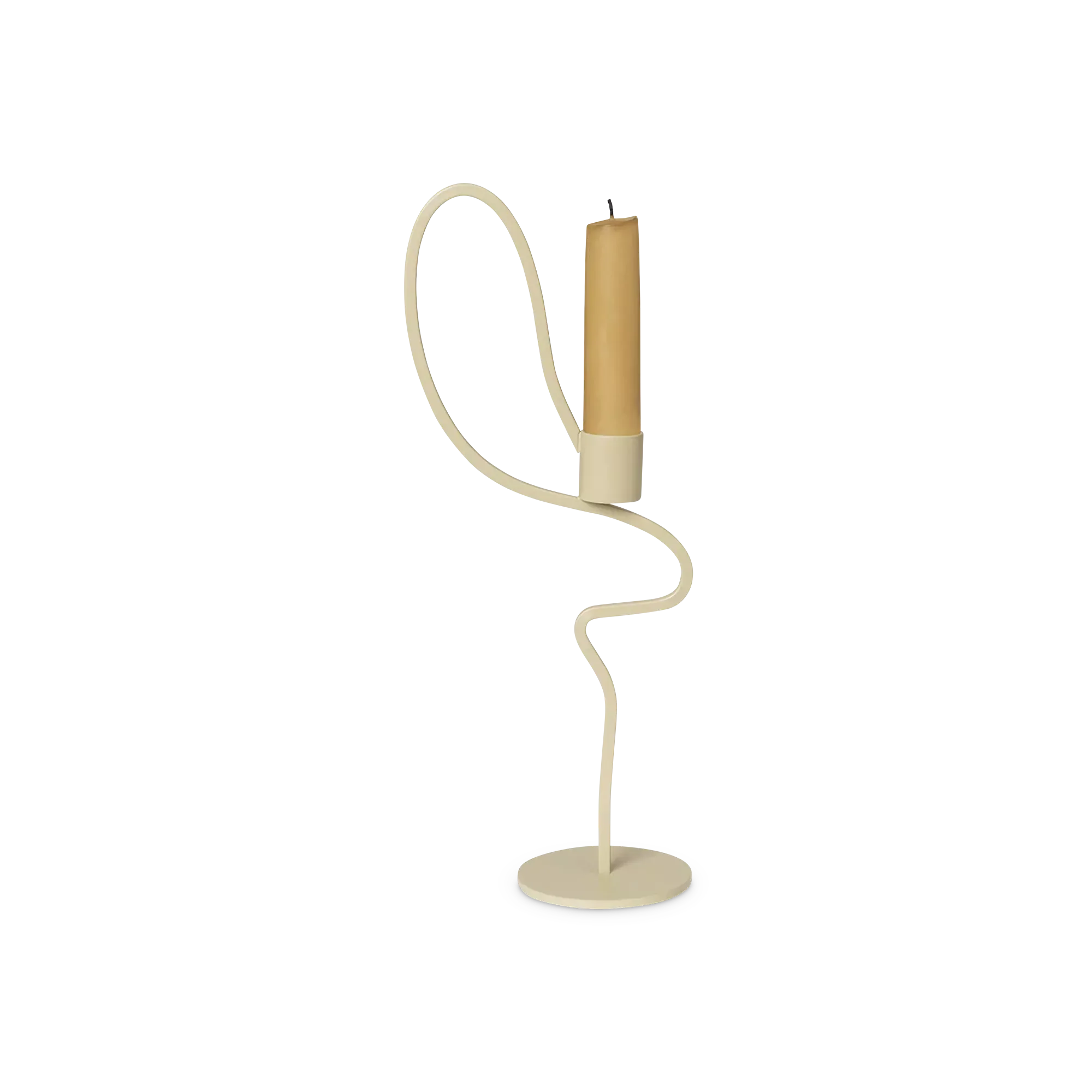 Valse - wavy metal candleholder