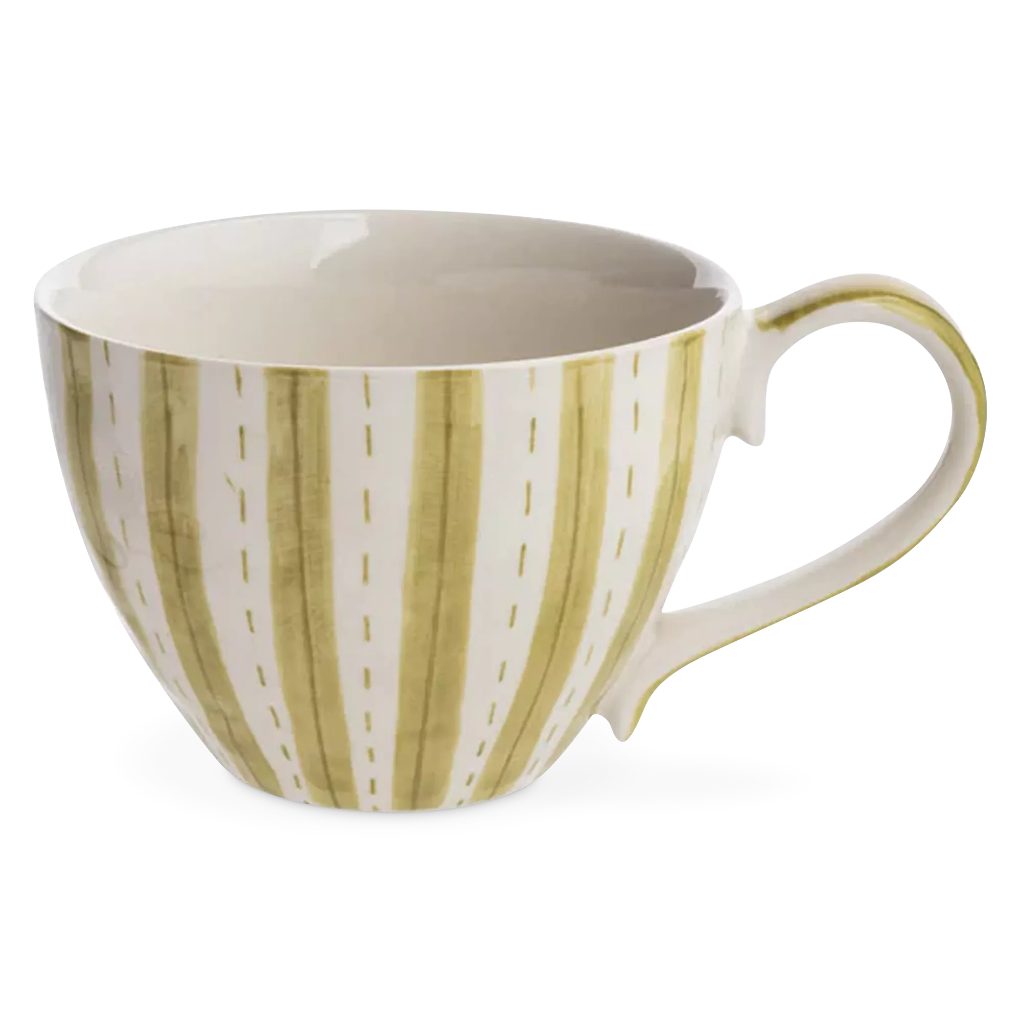 Watercolour - colored stoneware tea and coffee cup - Image 2