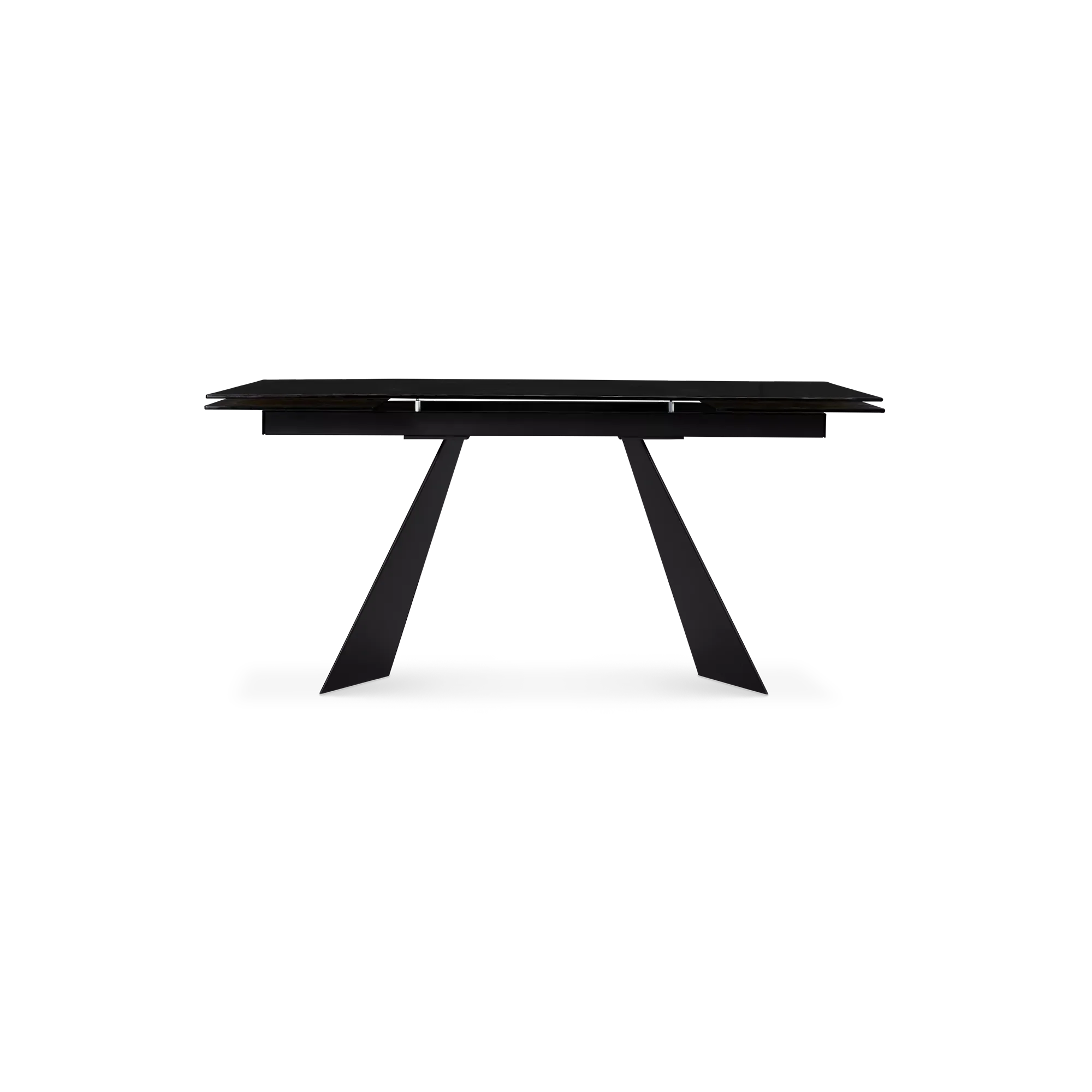 Waters - Extendable Hammered Glass Top Dining Table