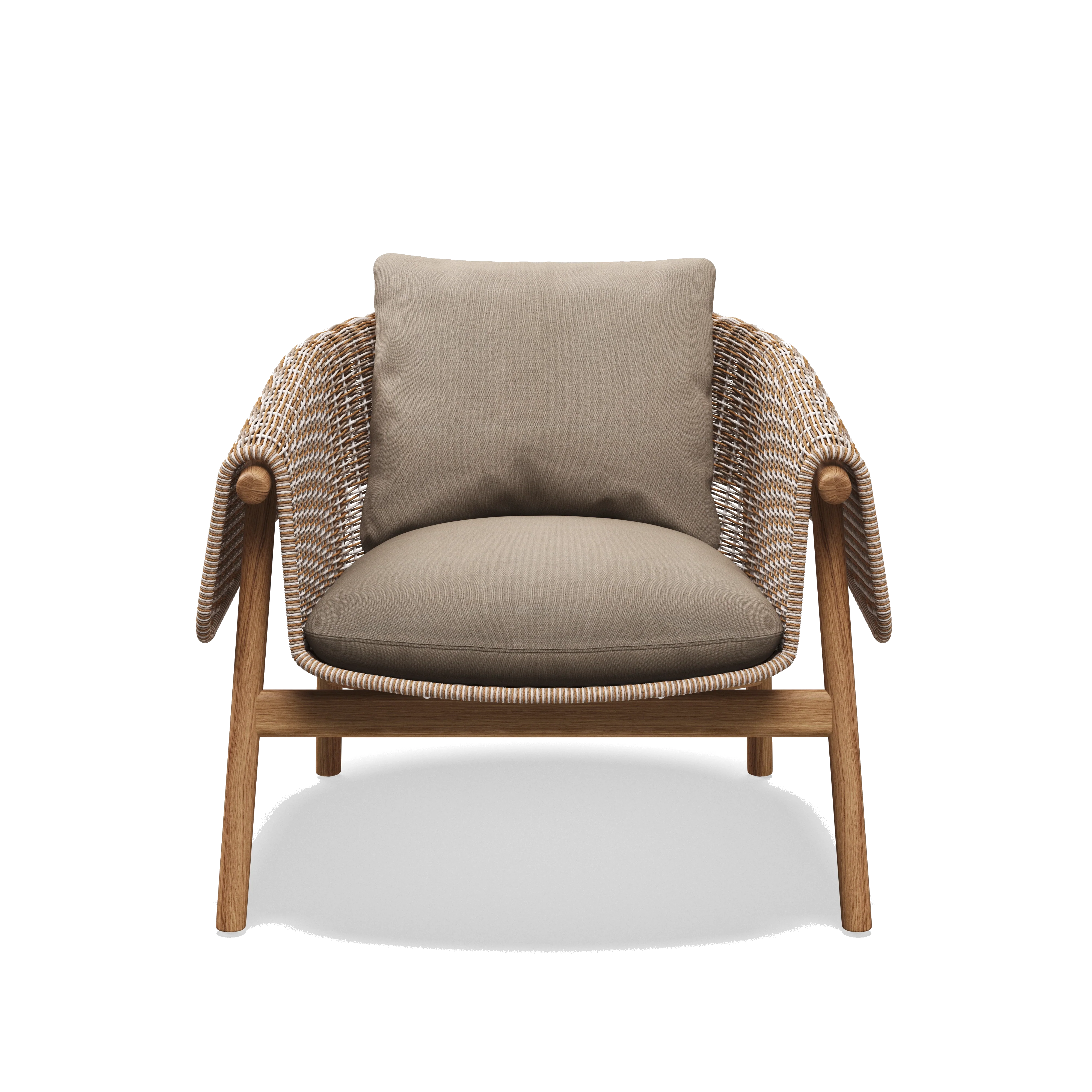 Wrap - Outdoor Wicker Lounge Chair by Gloster