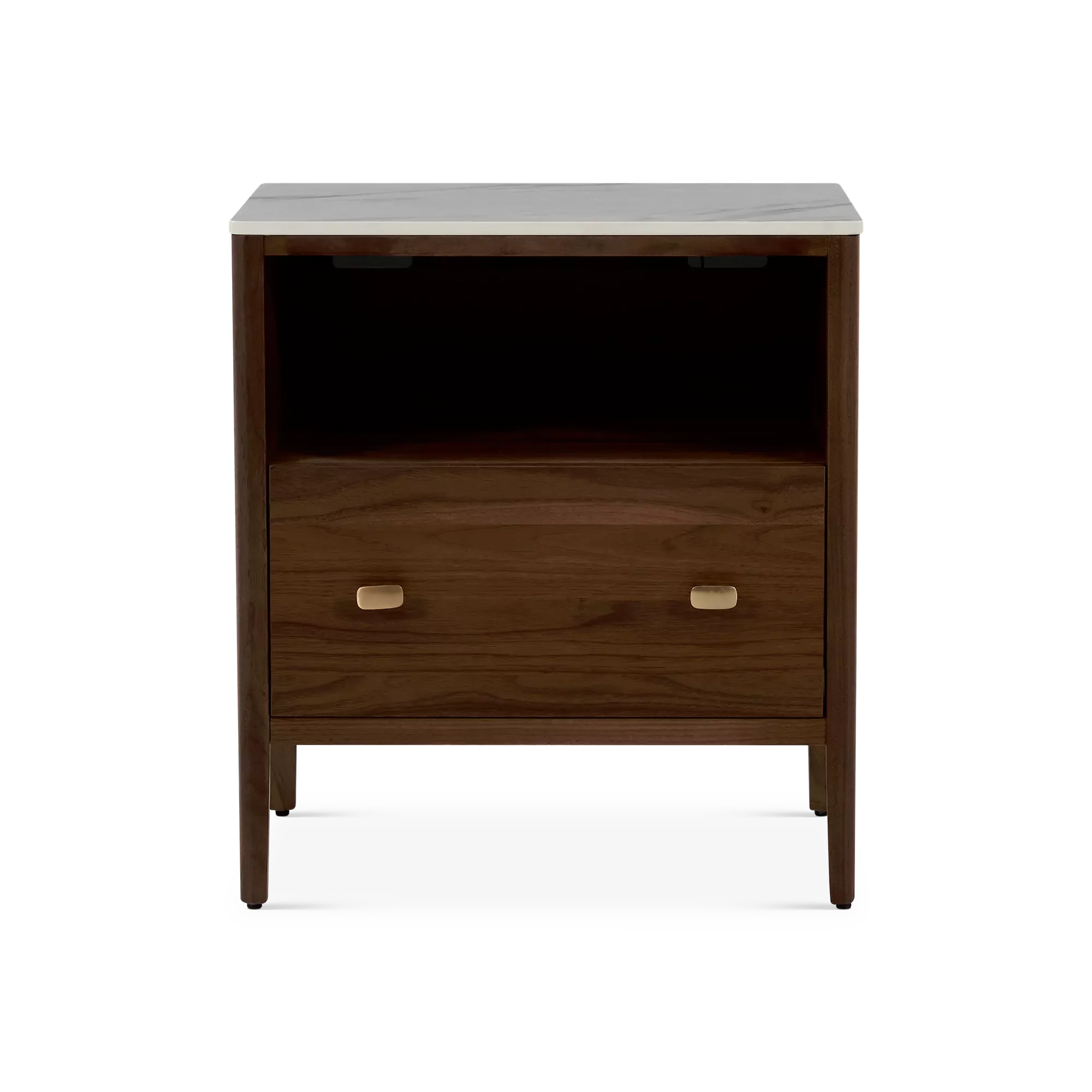Zara - Smoked Walnut Wood Nightstand by Mobican - Image 2